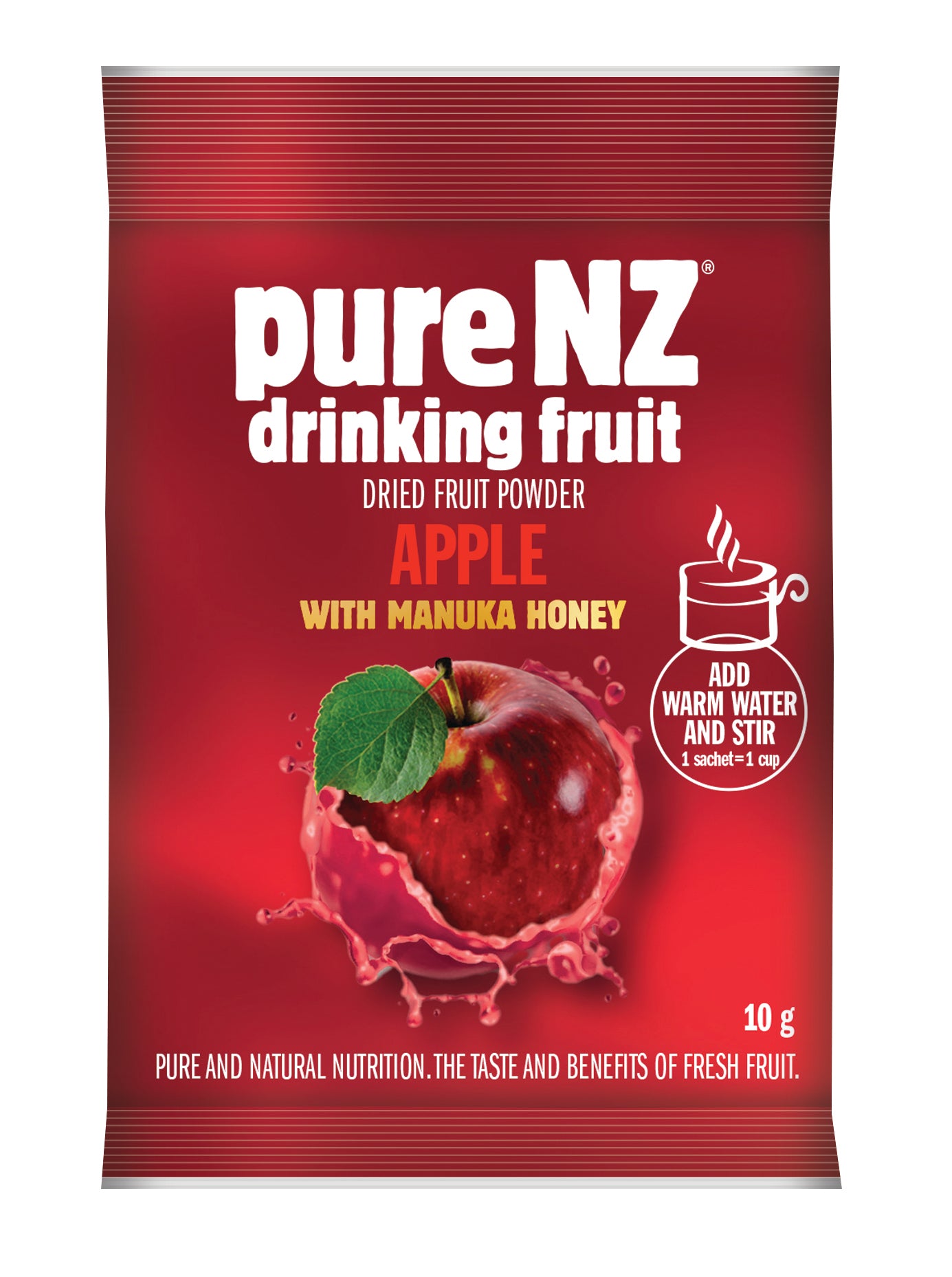 pure NZ drinking fruit - Apple single portion sachet