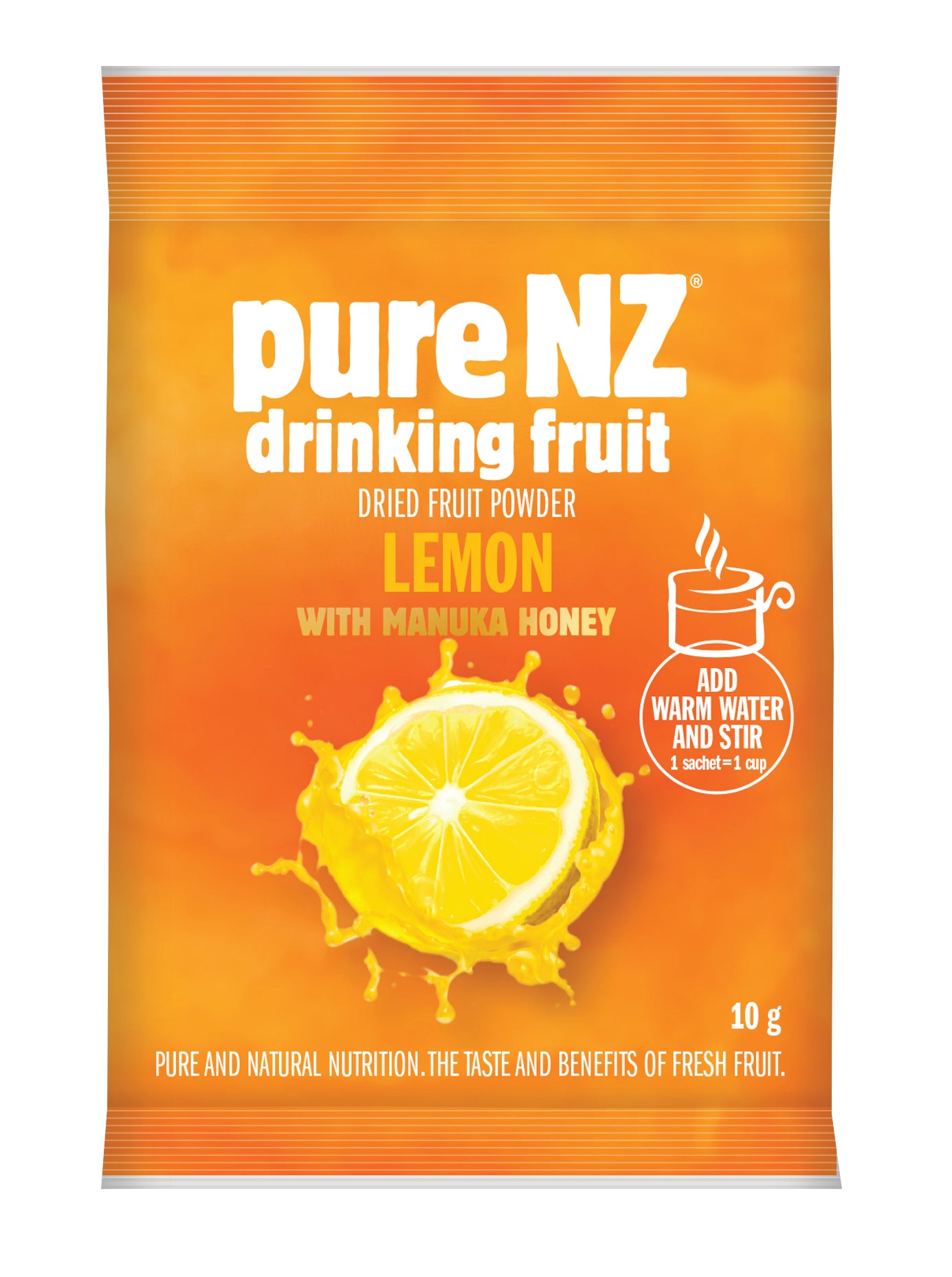 pure NZ drinking fruit - Lemon single portion sachet